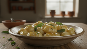 découvrez nos gnocchis maison d'hiver, fondants et parfumés à la sauge, une recette simple et savoureuse qui dépasse de loin les gnocchis du supermarché.