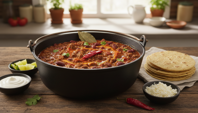 découvrez notre recette rapide et allégée de chili con carne au steak haché, riche en saveurs intenses pour un repas délicieux prêt en un rien de temps.