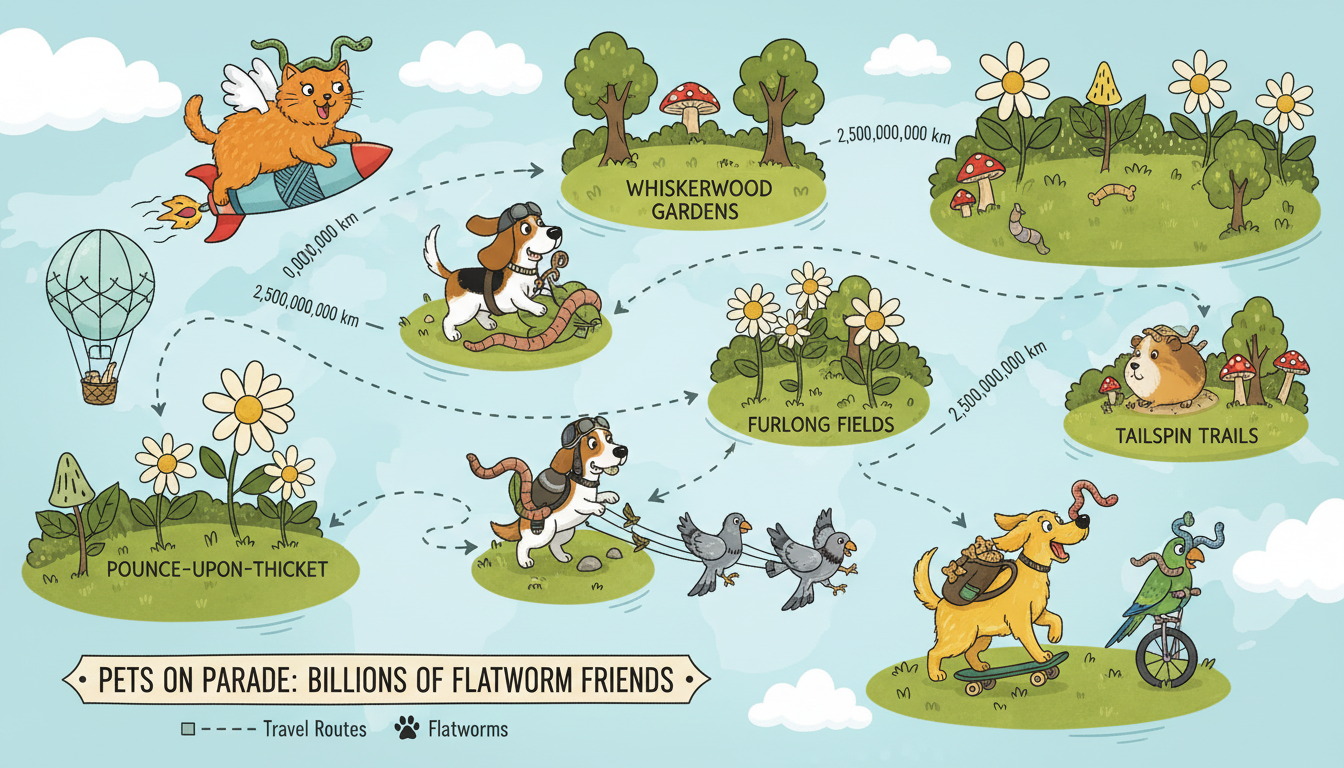 découvrez comment les chiens et les chats contribuent à la propagation des vers plats invasifs de jardin en jardin, impactant ainsi la biodiversité locale et la santé des espaces verts.