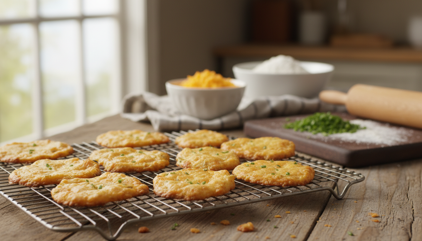 découvrez notre recette incontournable de crackers maison au fromage et à la ciboulette, parfaits pour un apéritif gourmand et facile à préparer.