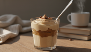 découvrez notre crème dessert au café express, une pause gourmande, fondante et veloutée, sans œuf, idéale pour un goûter révolutionnaire et savoureux.