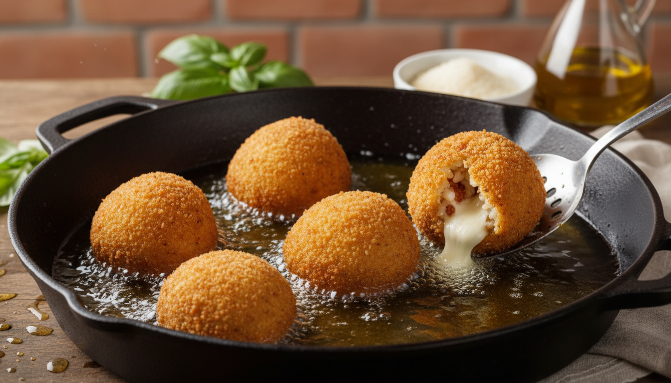 découvrez une délicieuse spécialité italienne qui transforme vos restes de risotto en un plat savoureux et original. facile à préparer, parfaite pour ne rien gaspiller tout en régalant vos papilles !