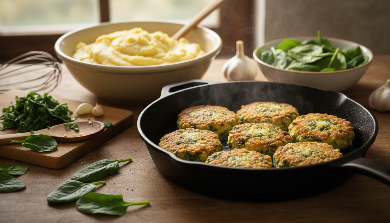 apprenez à transformer la polenta en délicieuses galettes aux épinards, un plat gourmand et original qui ravira vos papilles et surprendra vos invités.