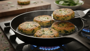apprenez à transformer la polenta en délicieuses galettes aux épinards, un plat gourmand, original et riche en saveurs surprenantes.