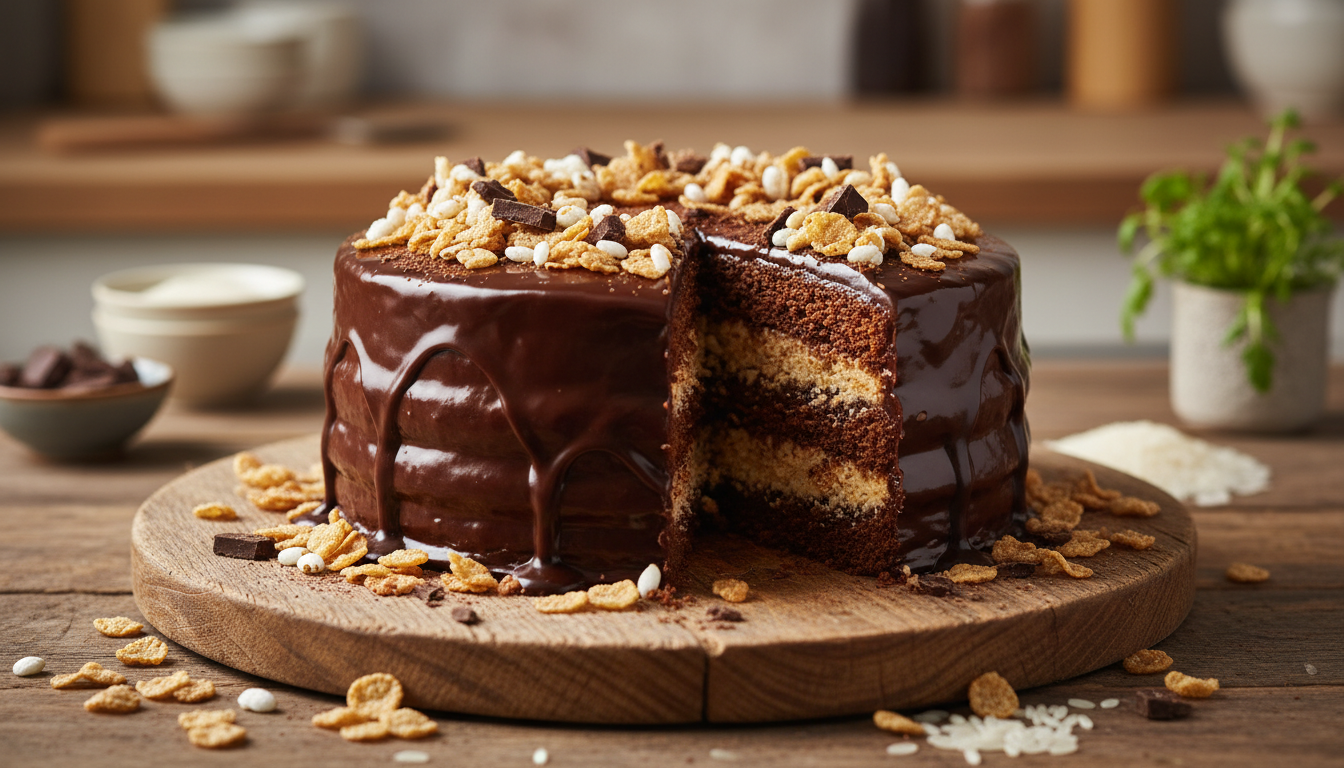 découvrez notre gâteau au chocolat unique aux céréales secrètes, une recette innovante qui transformera votre perception du riz et éveillera vos papilles.