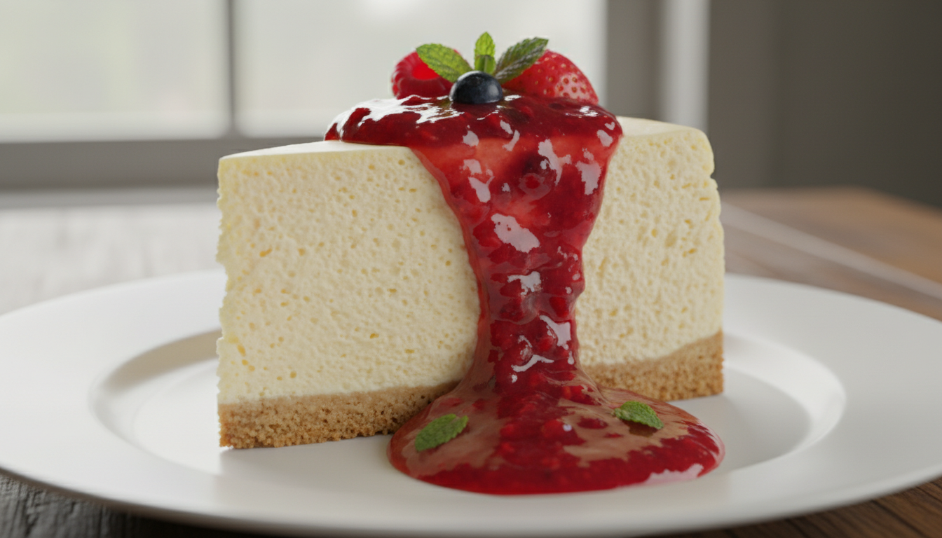 savourez ce gâteau au fromage blanc 0 % d'une incroyable légèreté, parfait pour une gourmandise sans culpabilité. une douceur irrésistible qui vous donnera envie de reprendre une seconde part.