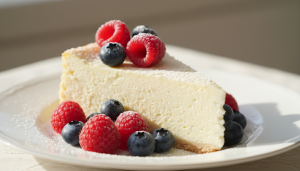 savourez ce gâteau au fromage blanc 0 % allégé, une douceur légère et gourmande qui vous permettra de vous régaler sans aucune culpabilité.