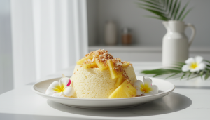 découvrez notre recette légère et savoureuse de flan aérien à l’ananas et à la noix de coco, une gourmandise exotique parfaite pour émerveiller vos papilles.