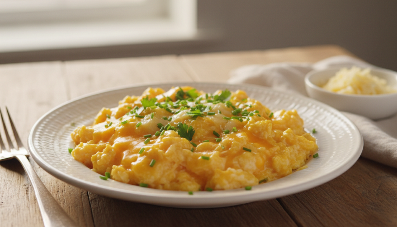 découvrez la recette onctueuse du délice de brouillade d’œufs au fromage, un plat savoureux à déguster sans attendre pour un petit-déjeuner ou un brunch gourmand.