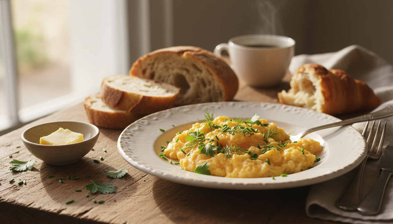 découvrez la recette onctueuse du délice de brouillade d’œufs au fromage, un plat savoureux et facile à préparer pour un moment gourmand à ne pas manquer.