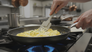 découvrez notre recette facile et gourmande de brouillade d’œufs au fromage, un délice onctueux à savourer à tout moment de la journée.