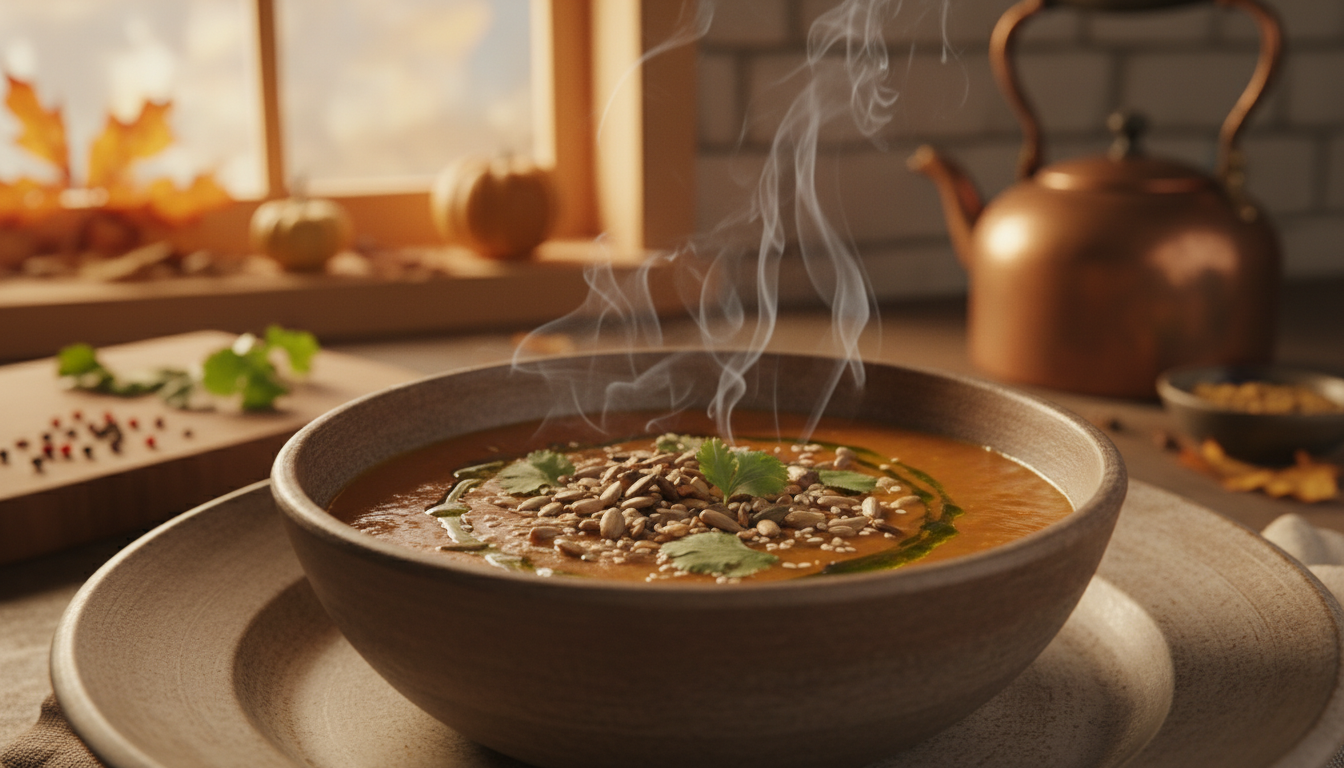 découvrez une délicieuse recette simple de velouté onctueux aux lentilles corail et lait de coco, parfaite pour un repas sain et réconfortant.