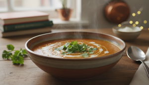 découvrez une recette facile et savoureuse de velouté onctueux aux lentilles corail et lait de coco, parfaite pour un repas réconfortant et nutritif.