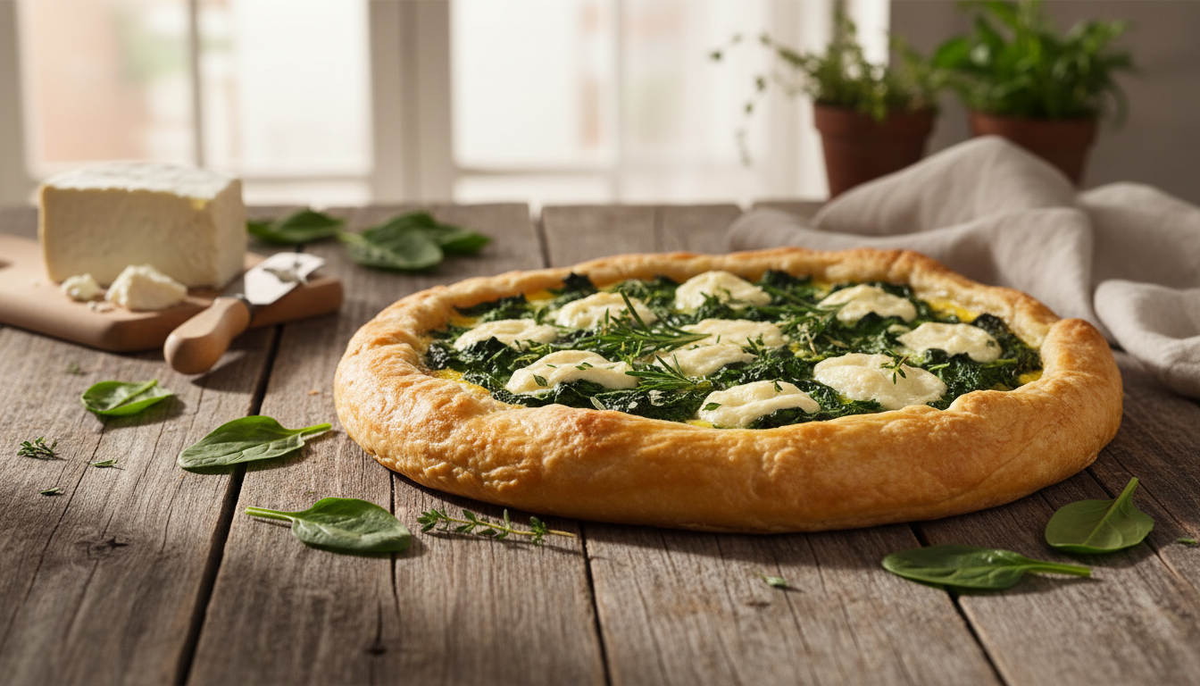 découvrez une recette simple et gourmande de tarte aux épinards et chèvre frais, parfaite pour un repas savoureux et facile à préparer.