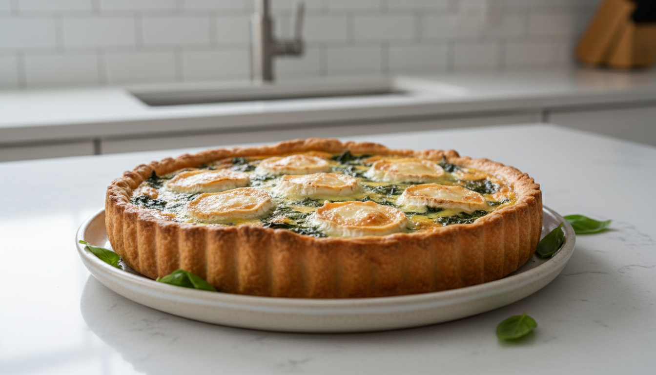 découvrez notre recette simple et gourmande de tarte aux épinards et chèvre frais, parfaite pour un repas savoureux et facile à préparer.