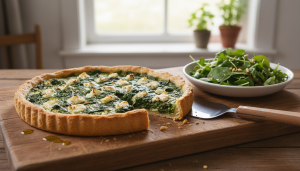 découvrez notre recette simple et gourmande de tarte aux épinards et chèvre frais, parfaite pour un repas savoureux et équilibré.