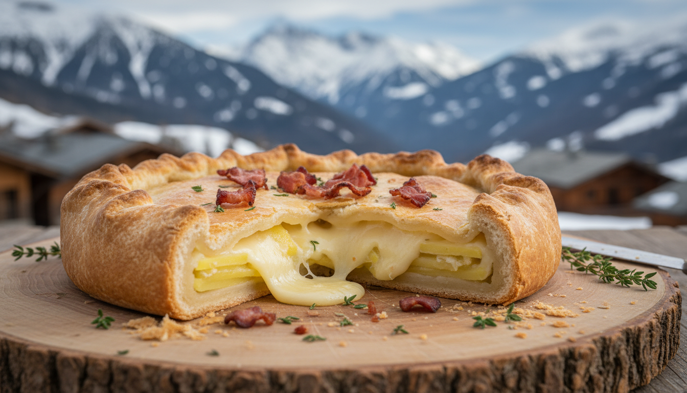 découvrez notre recette savoyarde de tourte fondante au cœur de reblochon, une délicieuse spécialité à savourer sans modération pour un vrai goût de montagne.