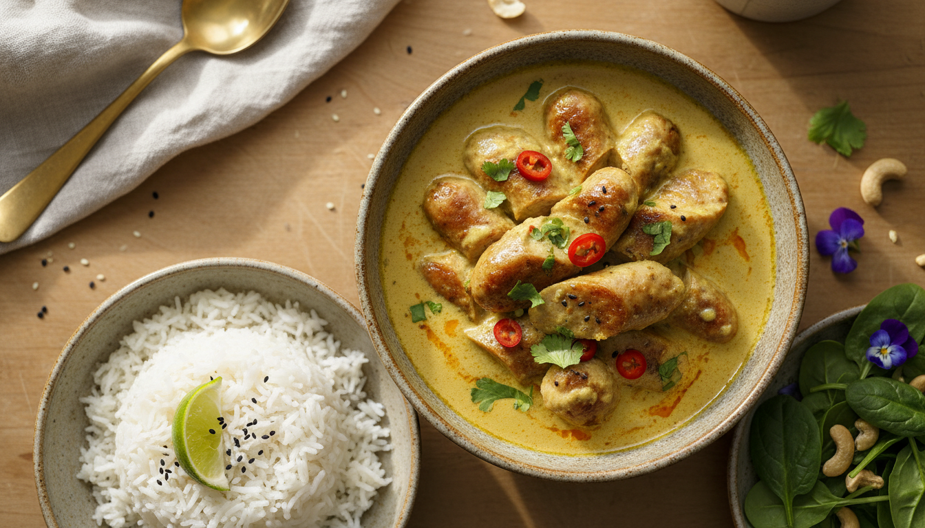 découvrez nos délicieuses rondelles de saucisses légères, délicatement parfumées au curry pour une saveur unique et gourmande. idéales pour un repas savoureux et équilibré.