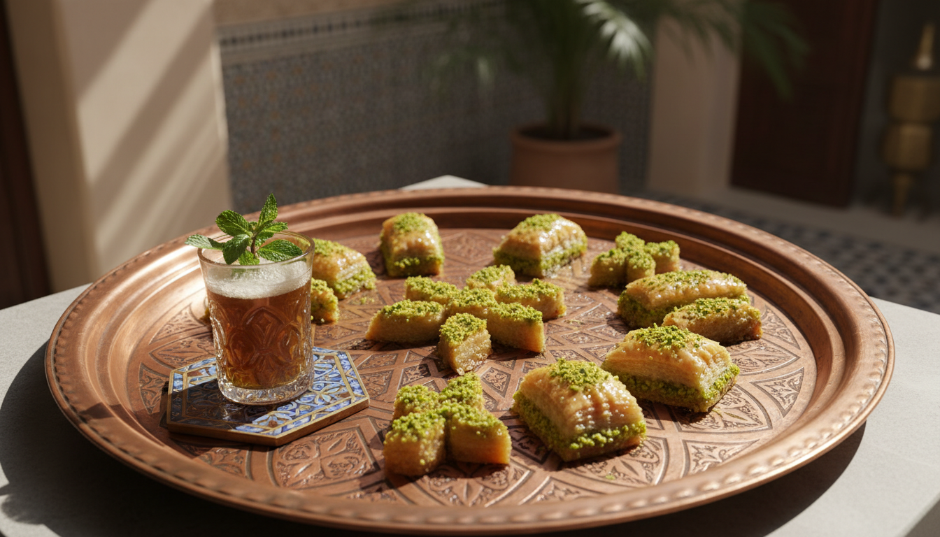 découvrez la recette des délicieuses baklavas marocaines légères aux pistaches, une douceur gourmande et facile à préparer pour régaler vos papilles.