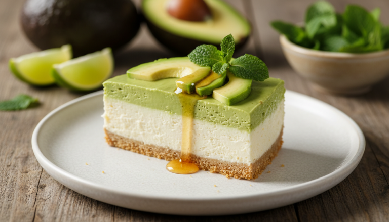 découvrez notre recette onctueuse de cheesecake à l’avocat, alliant douceur du fromage frais et fraîcheur de l’avocat pour un dessert gourmand et original.