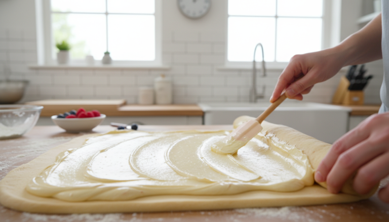 savourez un délicieux chinois garni d'une crème pâtissière légère et onctueuse, parfait pour une pause gourmande pleine de douceur.