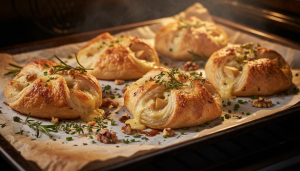 découvrez notre recette gourmande de feuilletés au fromage frais, ail, fines herbes et poires, alliant douceur et saveurs pour un plaisir à savourer à tout moment.