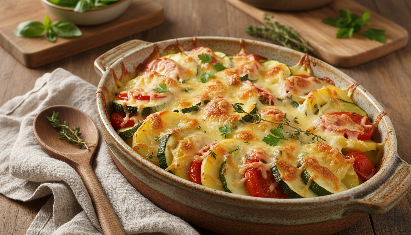 découvrez notre recette simple et savoureuse de gratin de légumes au fromage, parfaite pour un repas gourmand et facile à préparer.