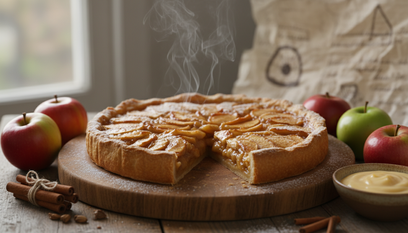 découvrez la recette irrésistible de julie andrieu qui révolutionne la tarte aux pommes. dites adieu aux classiques et succombez à une nouvelle gourmandise pleine de saveurs!