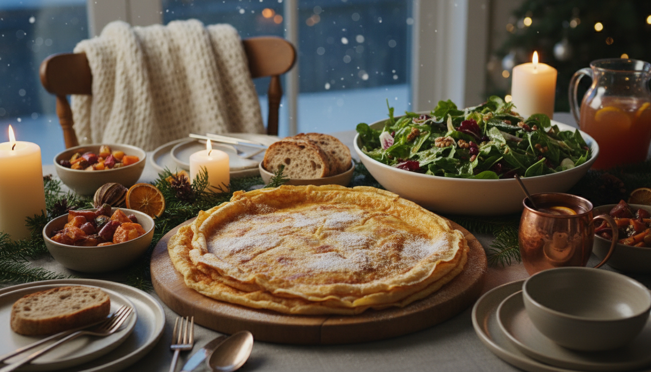 découvrez comment préparer une crêpe géante dorée en seulement 25 minutes au four, idéale pour transformer vos soirées d'hiver en un moment chaleureux et convivial.