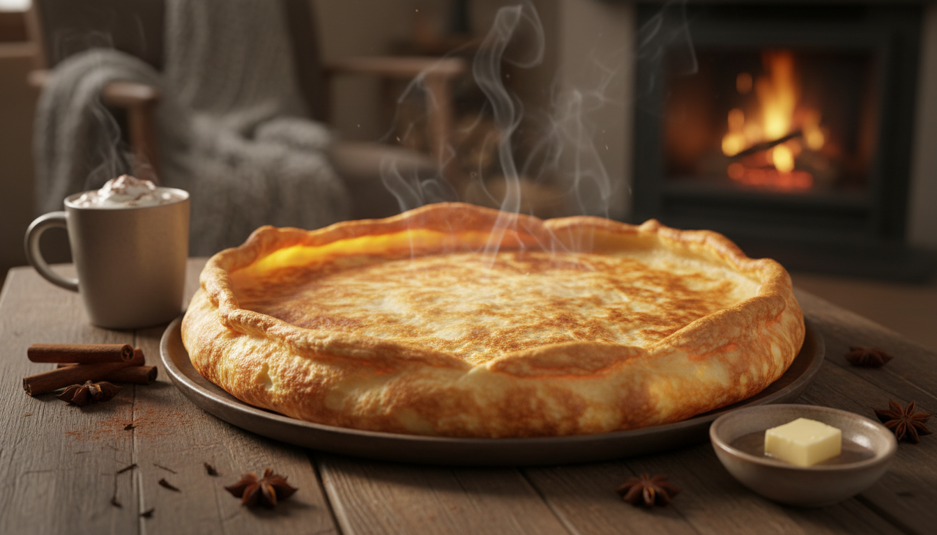 découvrez comment préparer une crêpe géante dorée en seulement 25 minutes au four, pour transformer vos soirées d’hiver en un moment chaleureux et réconfortant.