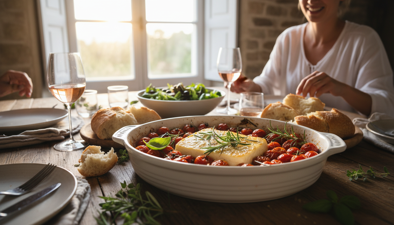 découvrez une recette savoureuse alliant feta fondante et tomates rôties, pour une explosion de saveurs gourmande et facile à préparer au four.