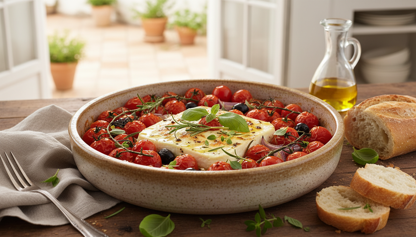 découvrez une recette simple et savoureuse alliant feta fondante et tomates rôties, pour une explosion de saveurs délicieuse et réconfortante au four.