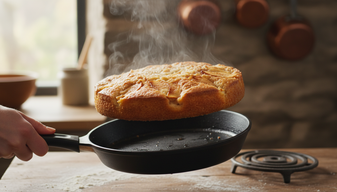 découvrez notre recette rapide et facile de gâteau aux pommes à la poêle, parfaite pour un dessert sans four, simple à préparer et délicieusement réconfortant.