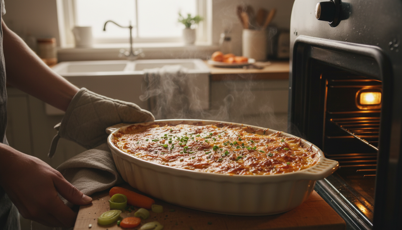découvrez notre recette facile et gourmande de gratin fondant aux pommes de terre, poireaux et carottes, parfait pour un plat doré et réconfortant.