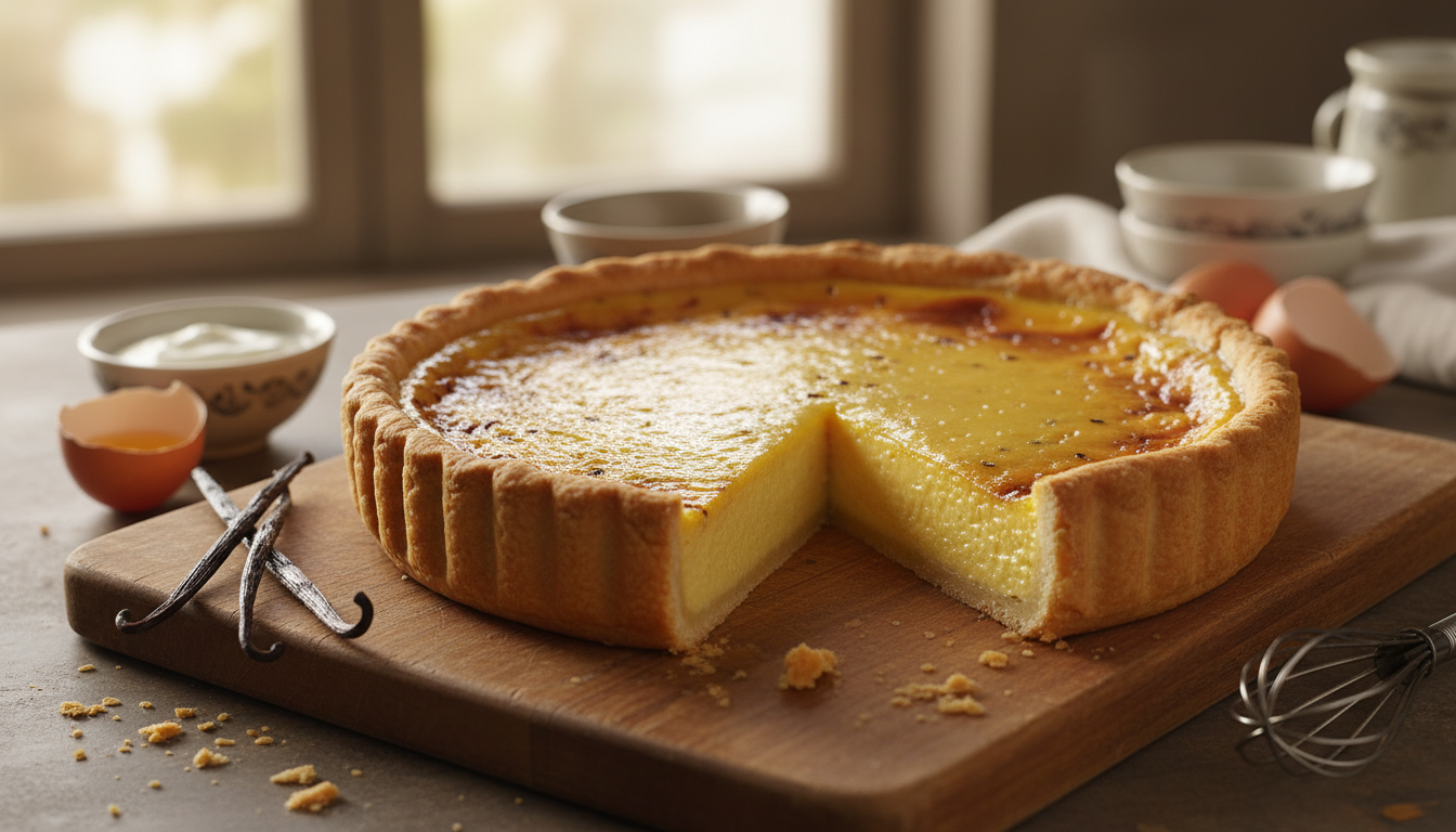 découvrez le flan pâtissier crémeux et riche en vanille de laurent mariotte, une recette gourmande qui surpasse toutes les versions industrielles par sa texture onctueuse et son goût authentique.