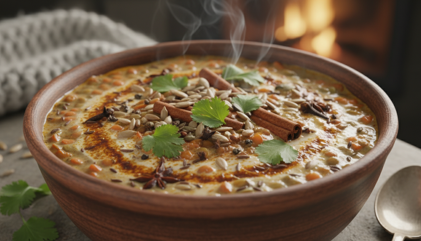 découvrez le mélange parfait de lentilles, lait de coco et épices pour un plat d’hiver réconfortant, savoureux et chaleureux, idéal pour se réchauffer avec gourmandise.