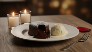 découvrez le mi-cuit au chocolat au cœur fondant, le dessert idéal à partager à deux pour une saint-valentin inoubliable, alliant douceur et gourmandise.