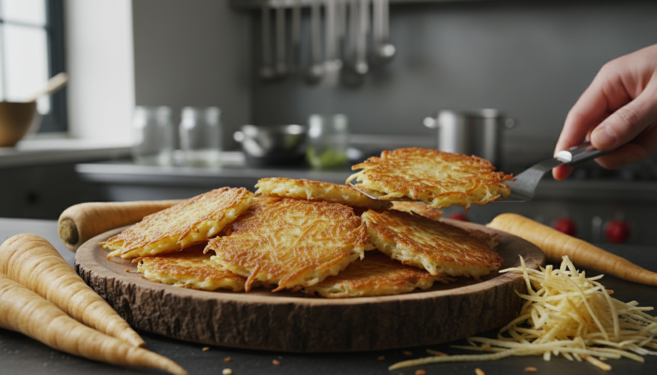 découvrez l'astuce des chefs pour transformer le panais en röstis dorés et croustillants, une recette irrésistible qui plaira à tous vos convives.