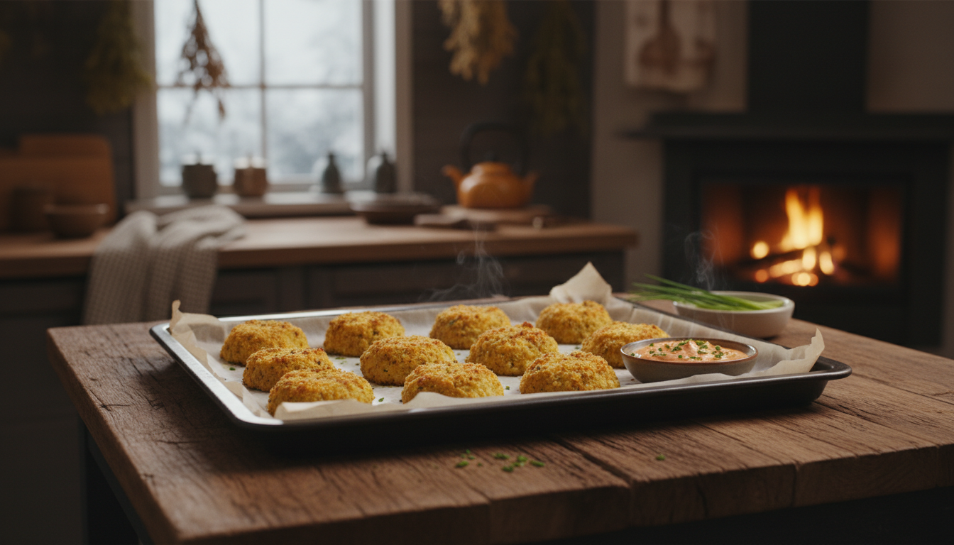 découvrez la recette facile et rapide de croquettes de chou-fleur dorées au four, une option hivernale légère et ultra-gourmande prête en 30 minutes, idéale pour vos apéros conviviales.