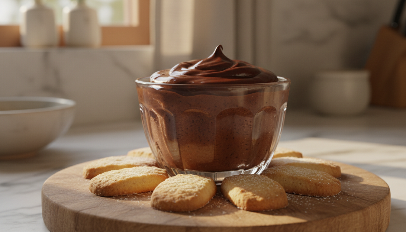 découvrez notre mousse au chocolat intense accompagnée de biscuits fondants, un dessert sans cuisson facile à préparer qui ravira vos papilles à chaque bouchée.