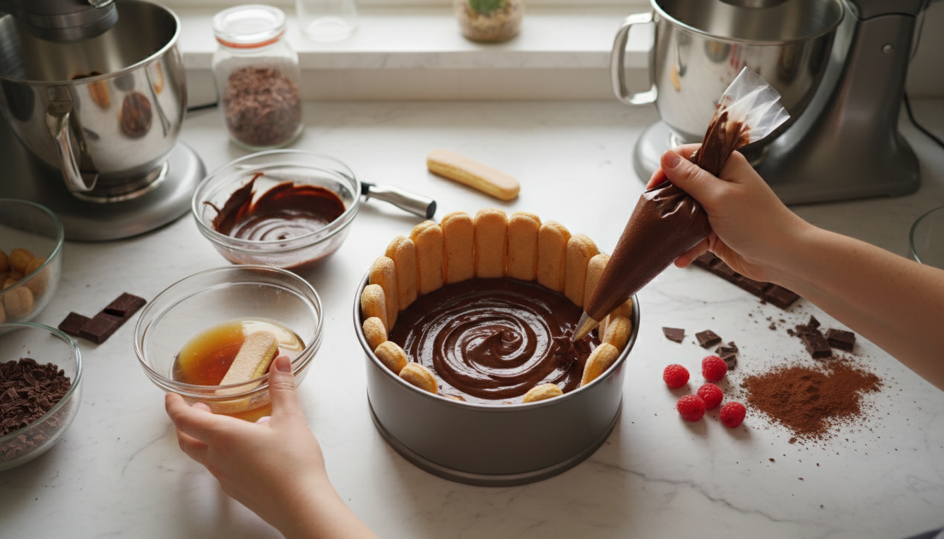 découvrez la mousse au chocolat ultra intense accompagnée de biscuits fondants sans cuisson, un duo gourmand et facile à réaliser qui séduit dès la première bouchée.