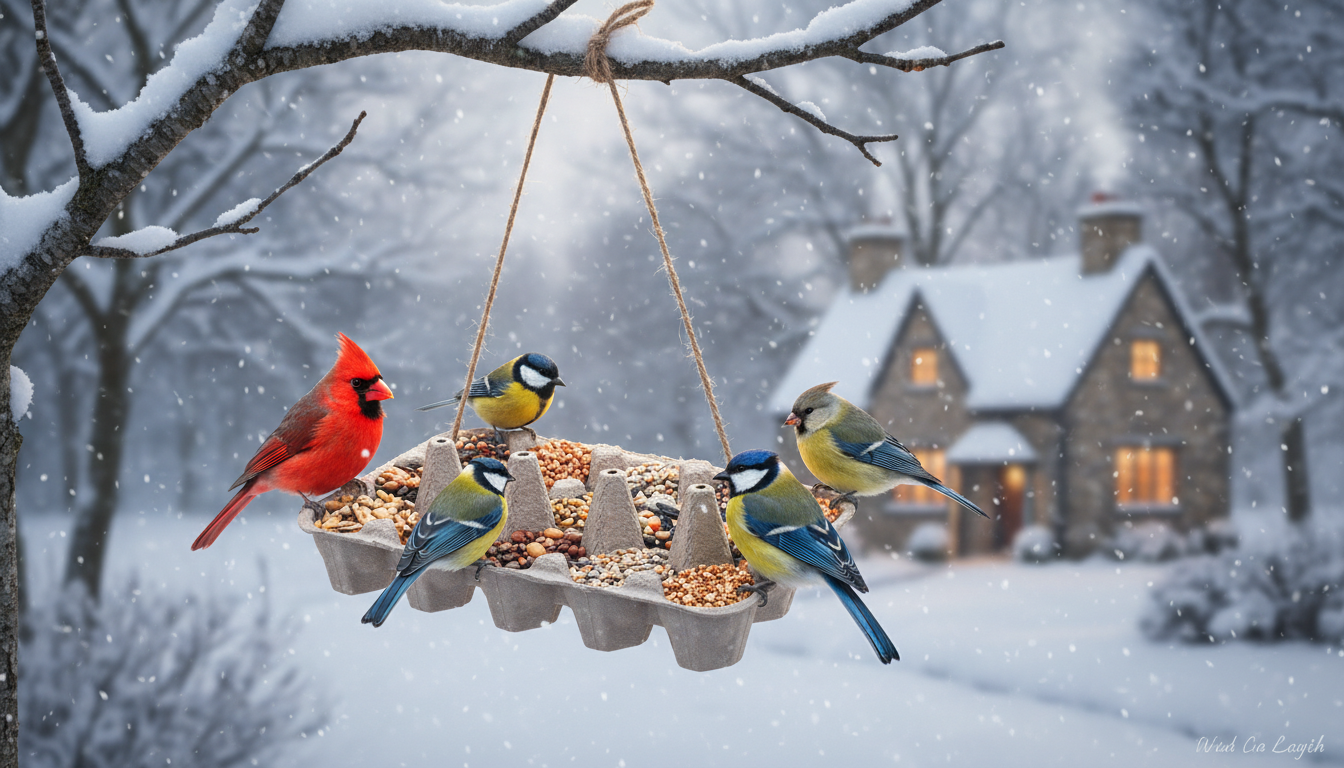 découvrez comment réutiliser vos boîtes d'œufs pour attirer les oiseaux dans votre jardin cet hiver et créer un refuge naturel ingénieux et écologique.