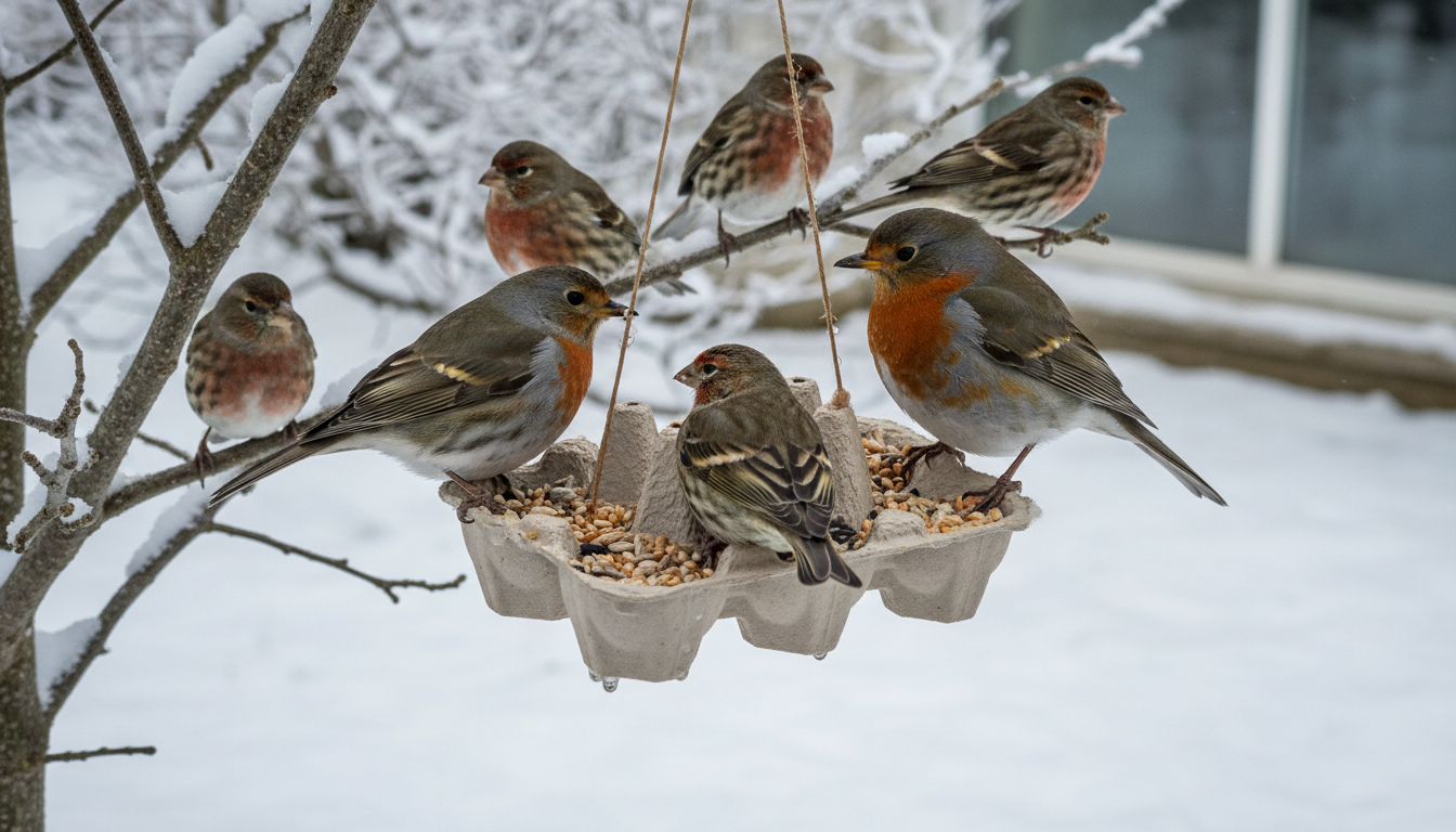 découvrez comment transformer vos boîtes d'œufs en un refuge ingénieux pour attirer les oiseaux dans votre jardin cet hiver et leur offrir un abri chaleureux.