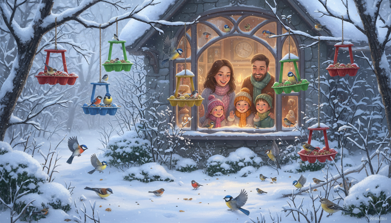 découvrez comment réutiliser vos boîtes d'œufs pour attirer les oiseaux dans votre jardin cet hiver grâce à une astuce simple et écologique.