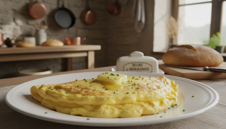 découvrez notre recette simple et rapide d'omelette au beurre normand, parfaite pour réchauffer vos journées d’hiver avec une saveur délicieusement authentique.