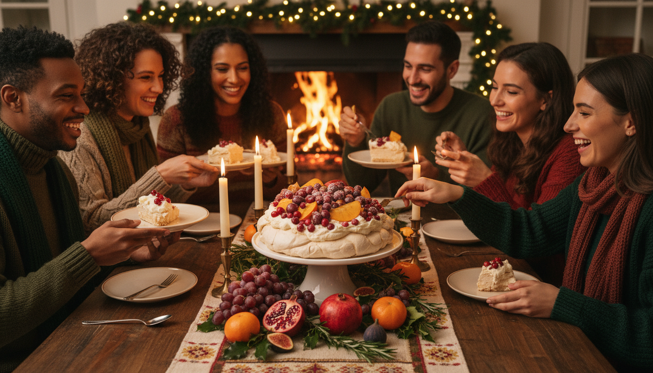 découvrez la pavlova aérienne, un dessert léger et fruité parfait pour égayer vos repas d'hiver avec fraîcheur et douceur.