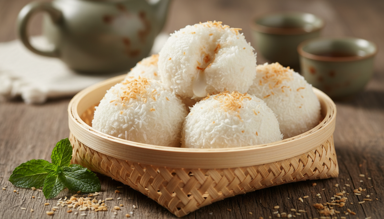 découvrez nos perles de coco maison, une délicieuse harmonie entre une douceur exquise et un cœur fondant irrésistible, parfaite pour les amateurs de gourmandise.