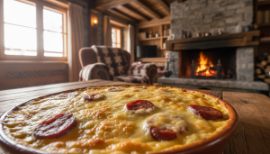 découvrez une recette réconfortante alliant le goût savoureux du reblochon fondant et la saveur fumée de la saucisse de morteau, pour un gratin savoyard chaleureux et gourmand.
