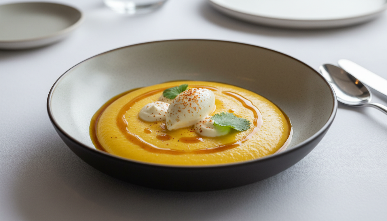 découvrez une purée de maïs au curry façon fromage frais, une recette savoureuse et légère parfaite pour un repas gourmand et équilibré.