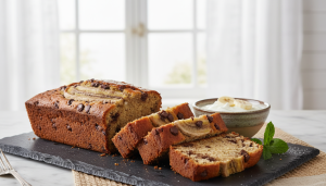 découvrez une recette gourmande de cake léger à la banane et pépites de chocolat, parfaite pour un dessert savoureux et facile à réaliser.